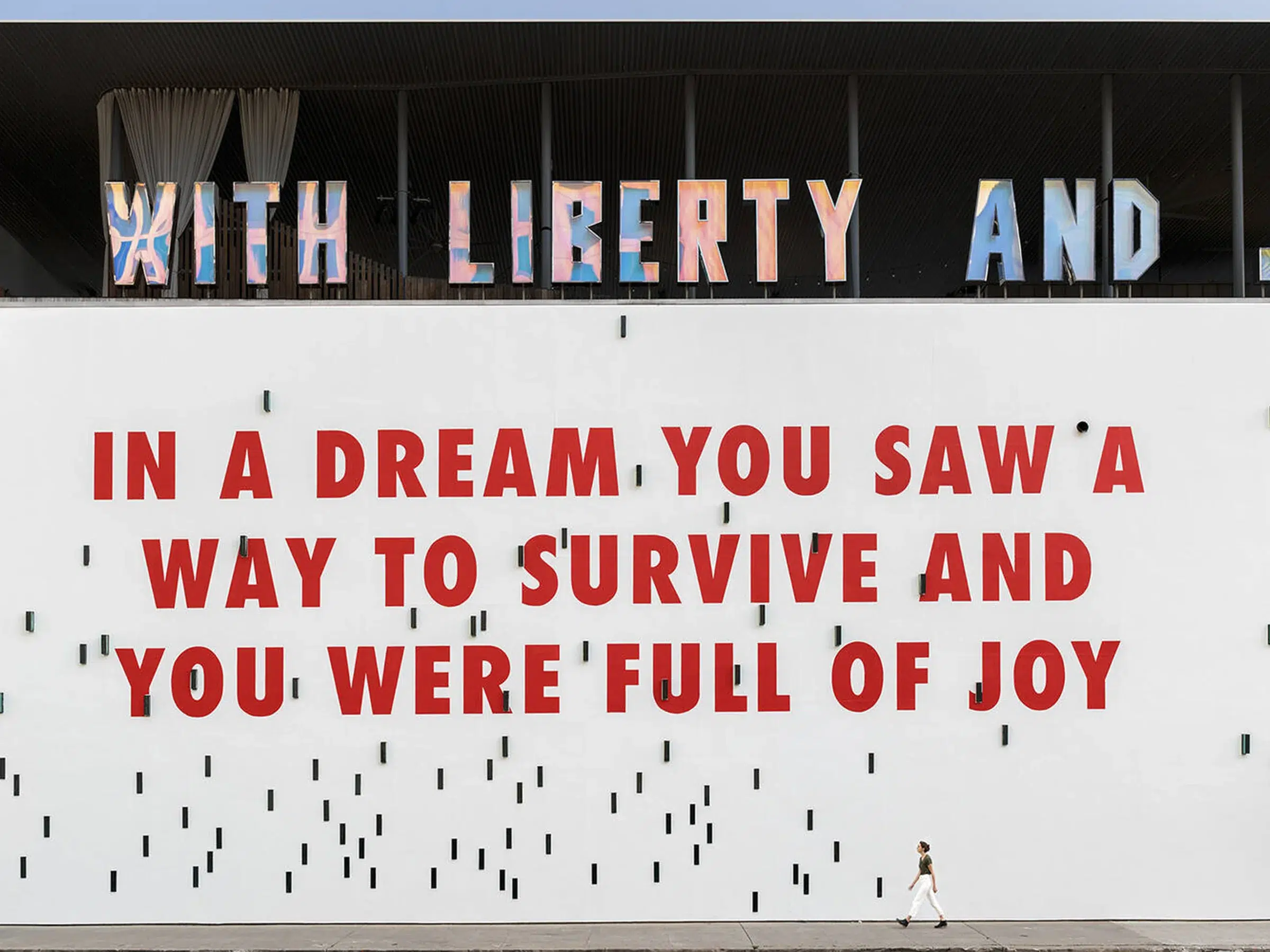 Jenny Holzer – In a dream you saw a way to survive and you were full of joy
