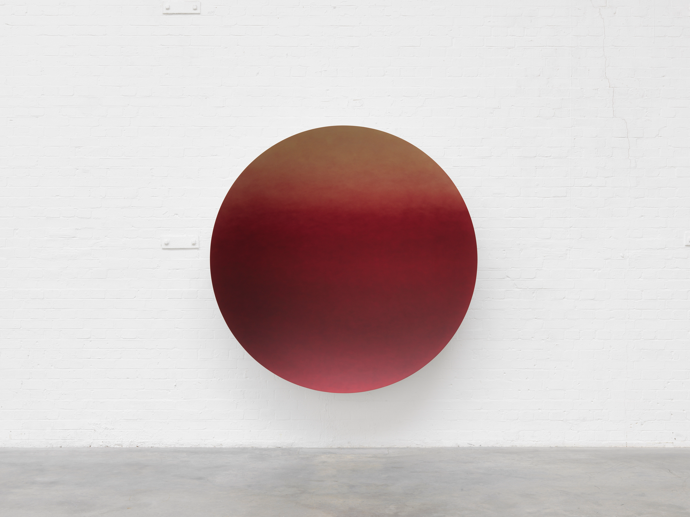Anish Kapoor – Gold to Burgundy  over Gold satin